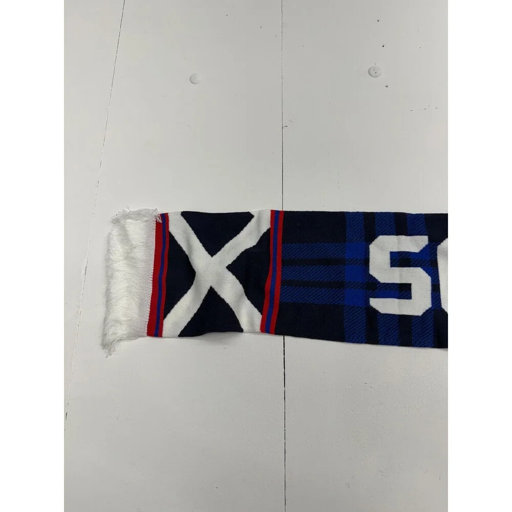 Scotland Supporter Scarf One Size Mens Blue Soccer Knit EUROSCARVES Flag Crest